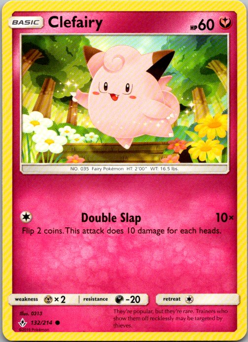 Clefairy Common SM - Unbroken Bonds 132/214 NM