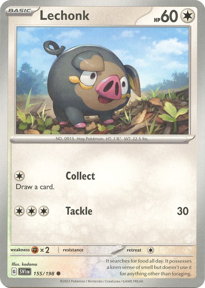 Lechonk - 155/198 Common SV01: Scarlet & Violet Base Set 155/198 NM