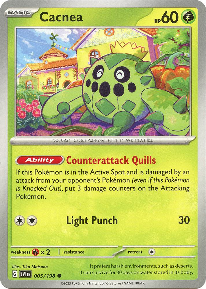 Cacnea - 005/198 Common SV01: Scarlet & Violet Base Set 005/198 NM