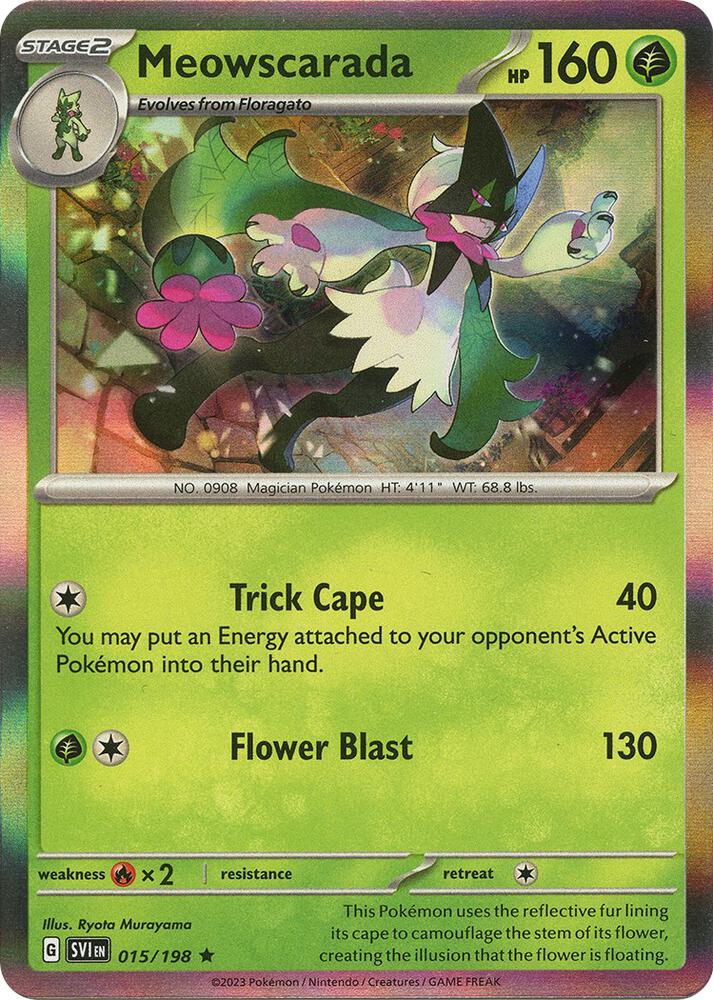 Meowscarada - 015/198 Rare SV01: Scarlet & Violet Base Set 015/198 NM