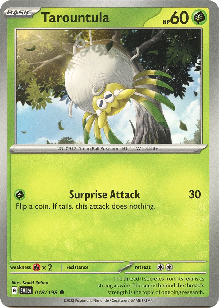 Tarountula - 018/198 Common SV01: Scarlet & Violet Base Set 018/198 NM
