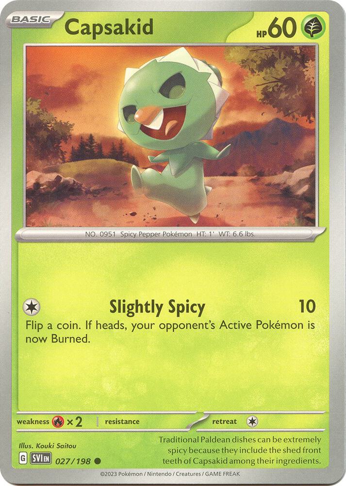 Capsakid - 027/198 Common SV01: Scarlet & Violet Base Set 027/198 NM