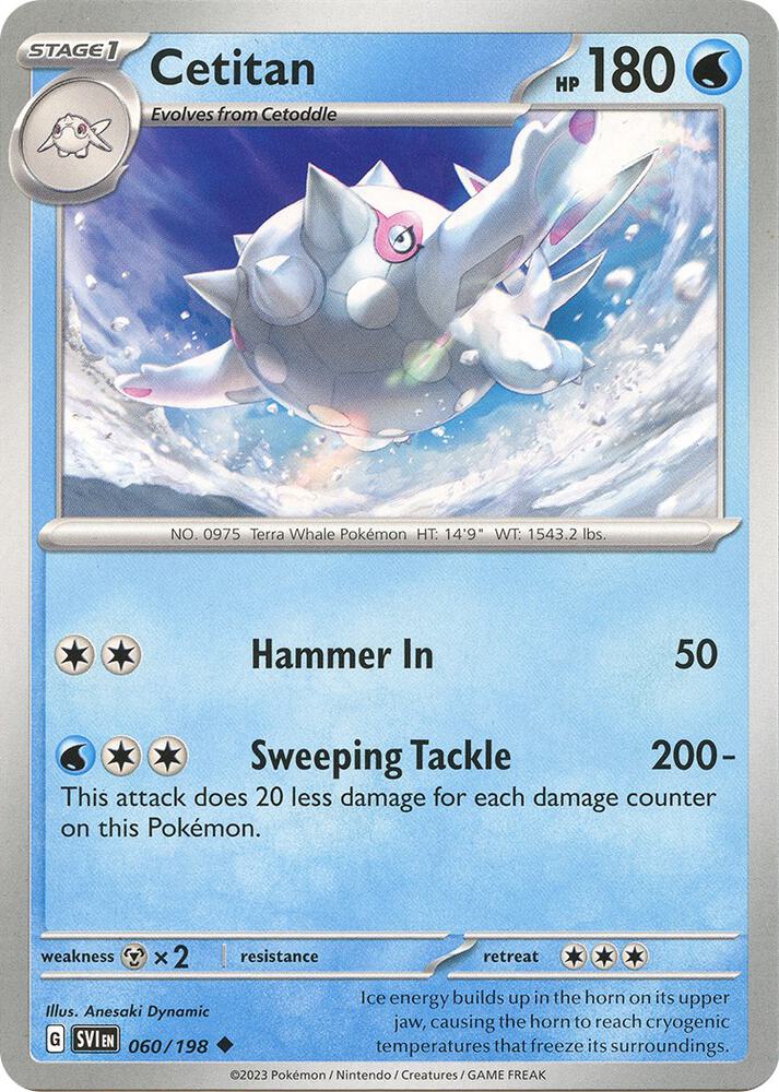 Cetitan Uncommon SV01: Scarlet & Violet Base Set 060/198 NM