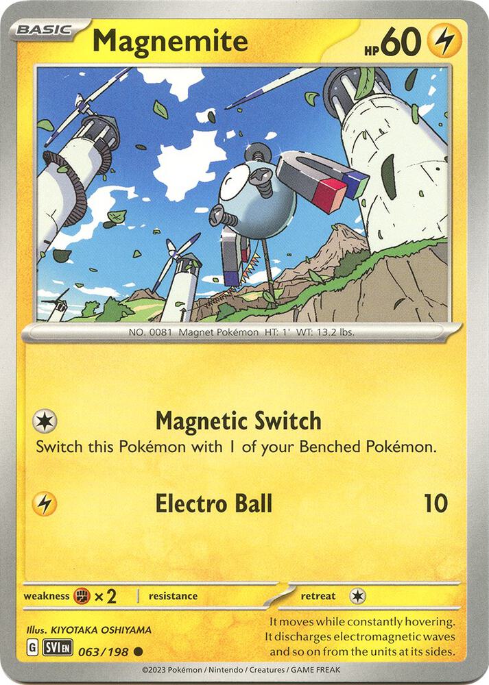 Magnemite Common SV01: Scarlet & Violet Base Set 063/198 NM