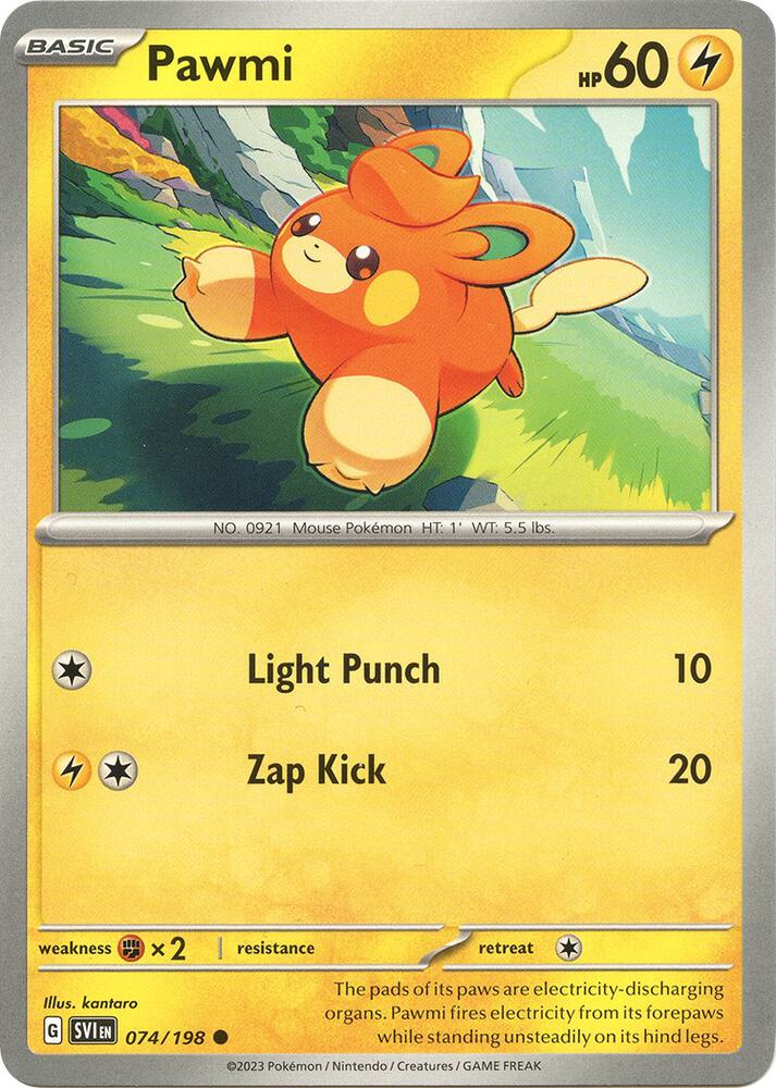 Pawmi - 074/198 Common SV01: Scarlet & Violet Base Set 074/198 NM