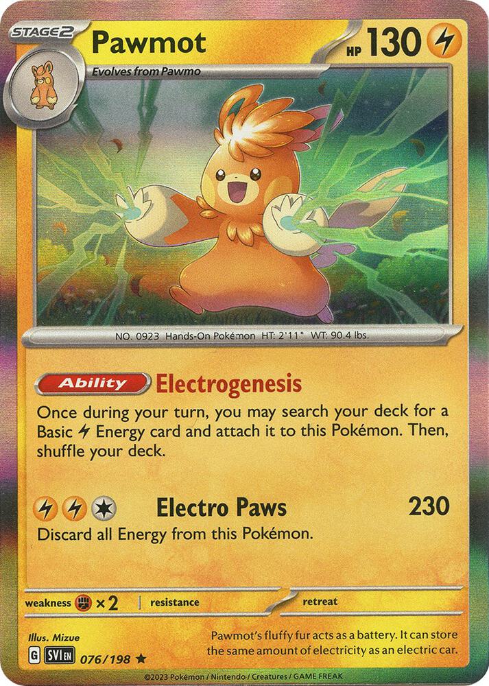 Pawmot - 076/198 Rare SV01: Scarlet & Violet Base Set 076/198 NM