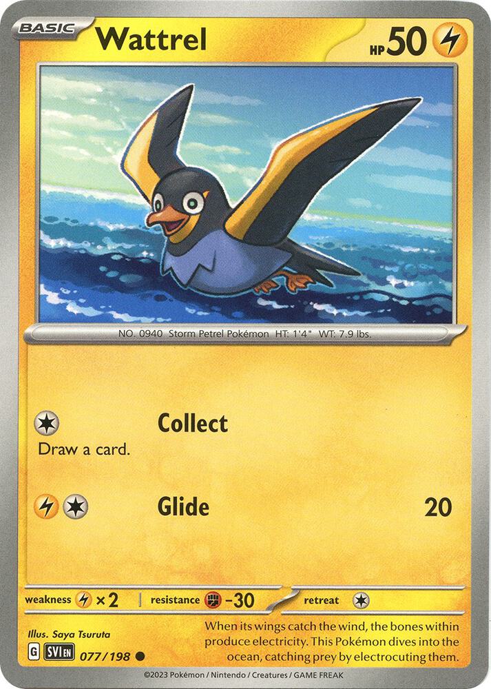 Wattrel - 077/198 Common SV01: Scarlet & Violet Base Set 077/198 NM