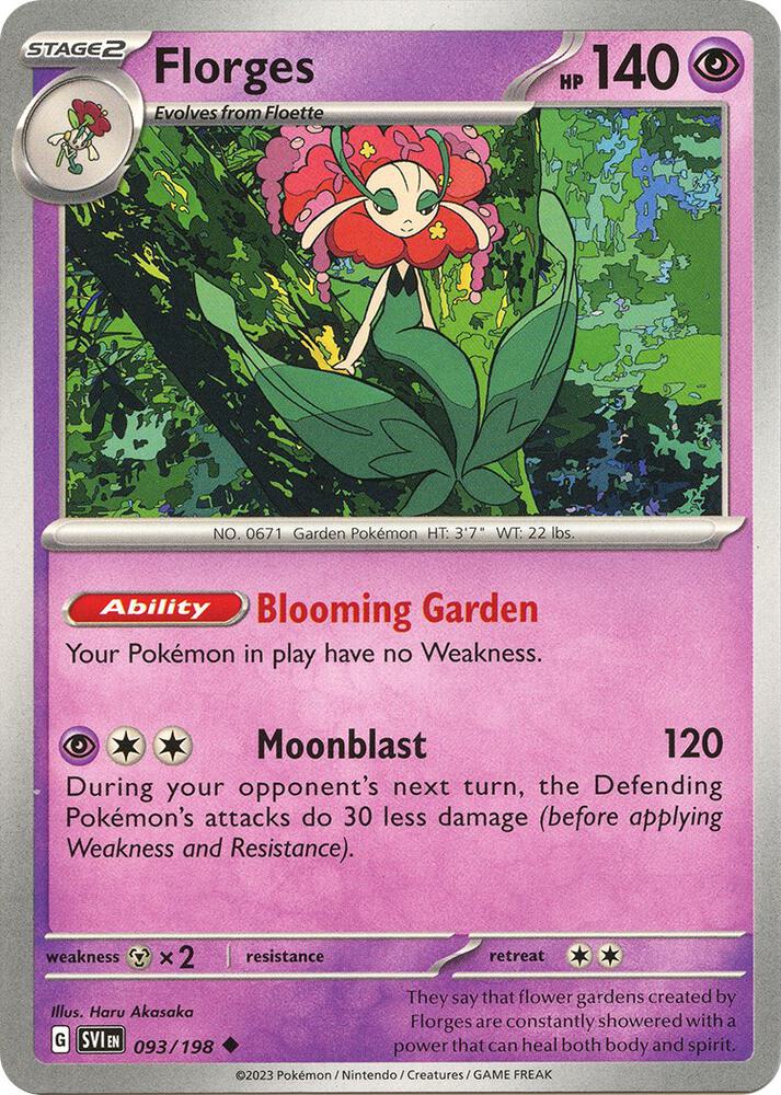 Florges Uncommon SV01: Scarlet & Violet Base Set 093/198 NM