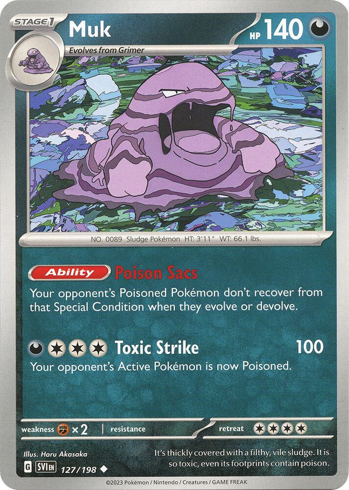 Muk Uncommon SV01: Scarlet & Violet Base Set 127/198 NM