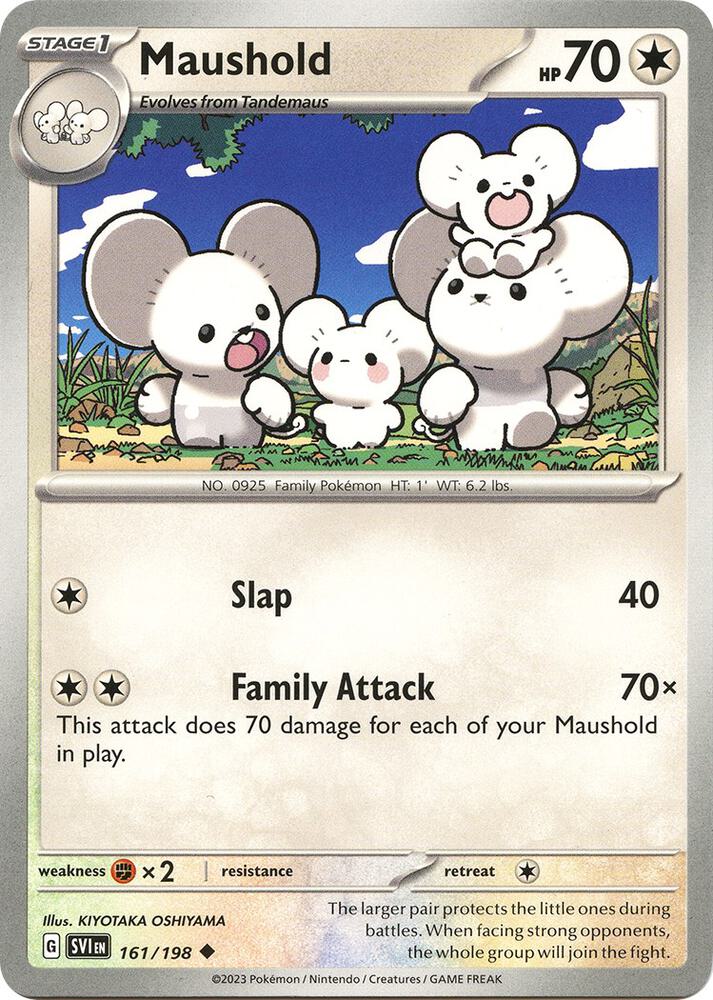 Maushold Uncommon SV01: Scarlet & Violet Base Set 161/198 NM