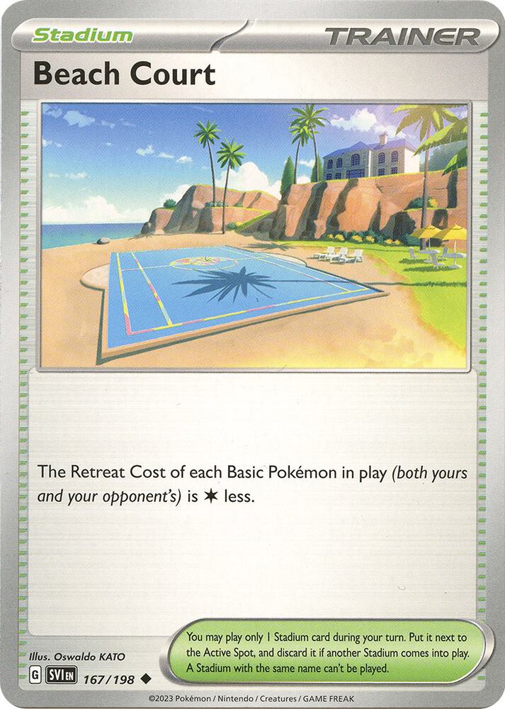 Beach Court Uncommon SV01: Scarlet & Violet Base Set 167/198 NM