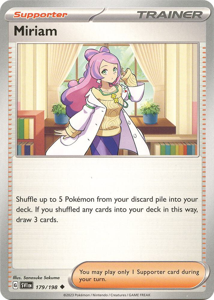 Miriam - 179/198 Uncommon SV01: Scarlet & Violet Base Set 179/198 NM