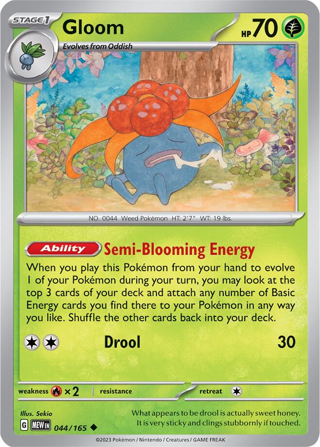 Gloom Uncommon SV: Scarlet & Violet 151 044/165 NM