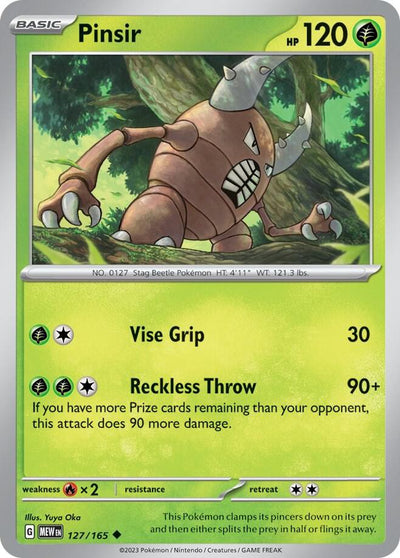 Pinsir Uncommon SV: Scarlet & Violet 151 127/165 NM