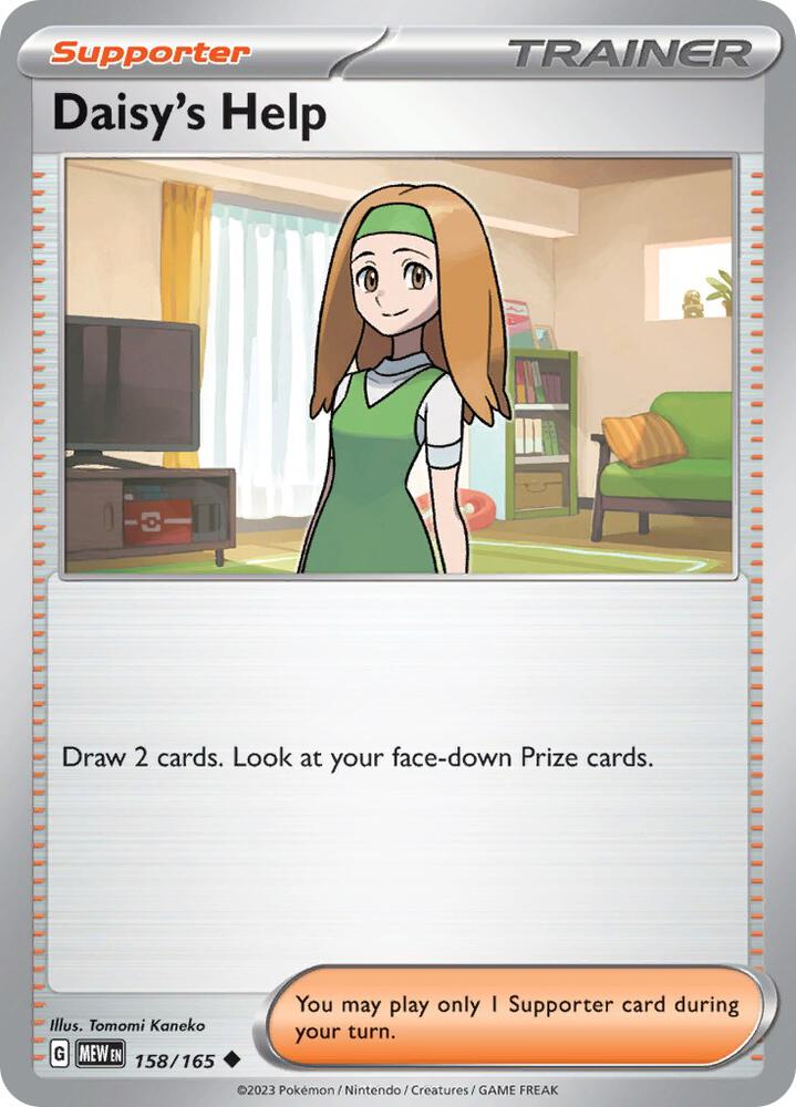 Daisy's Help - 158/165 Uncommon SV: Scarlet & Violet 151 158/165 NM