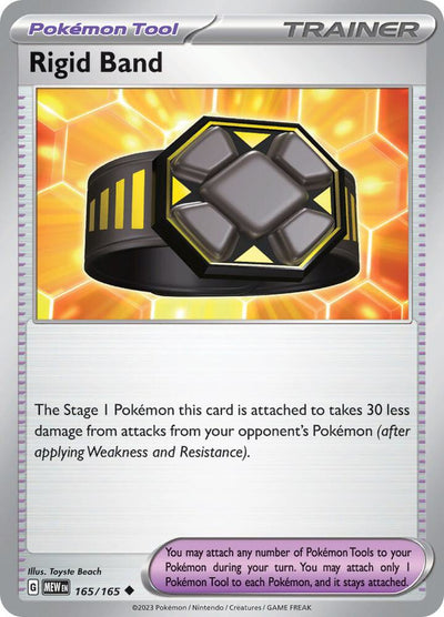 Rigid Band Uncommon SV: Scarlet & Violet 151 165/165 NM