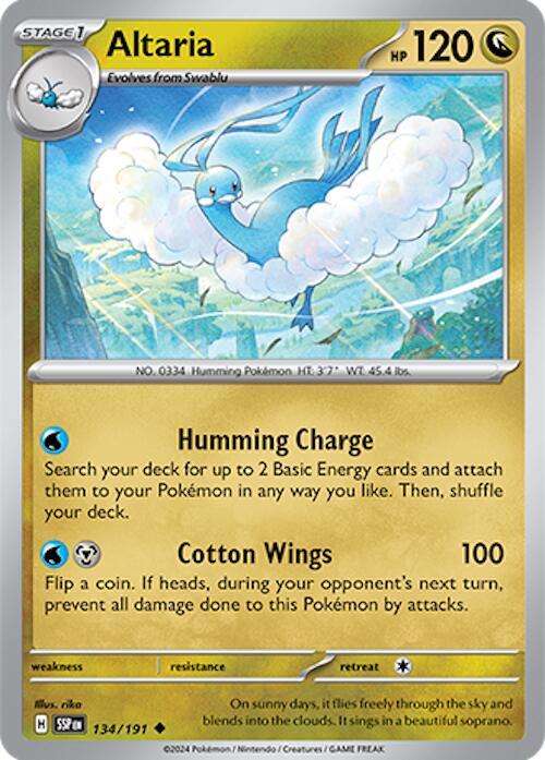 Altaria Uncommon SV08: Surging Sparks 134/191 NM
