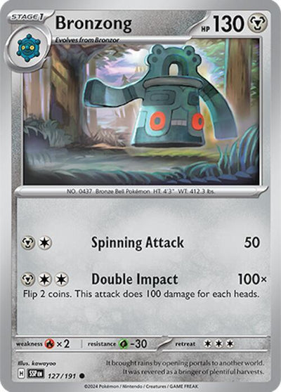 Bronzong Common SV08: Surging Sparks 127/191 NM
