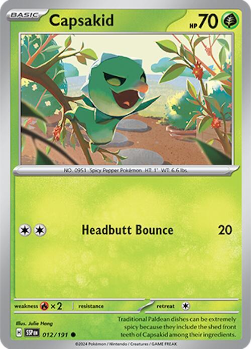 Capsakid Common SV08: Surging Sparks 012/191 NM