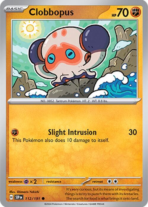 Clobbopus - 112/191 Common SV08: Surging Sparks 112/191 NM