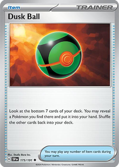 Dusk Ball Uncommon SV08: Surging Sparks 175/191 NM