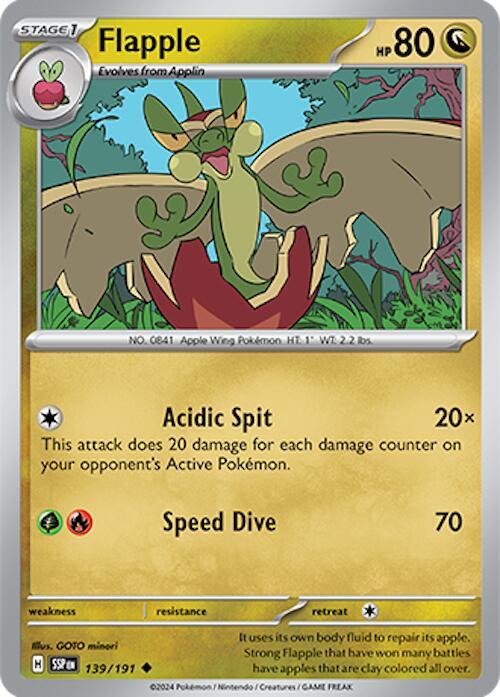 Flapple - 139/191 Uncommon SV08: Surging Sparks 139/191 NM