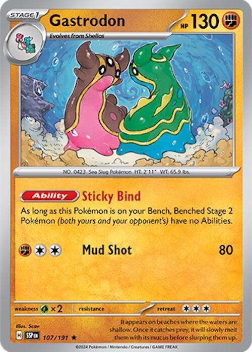 Gastrodon Rare SV08: Surging Sparks 107/191 NM
