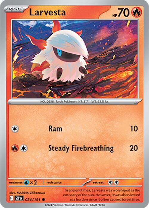 Larvesta - 024/191 Common SV08: Surging Sparks 024/191 NM