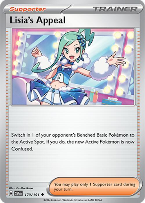 Lisia's Appeal - 179/191 Uncommon SV08: Surging Sparks 179/191 NM