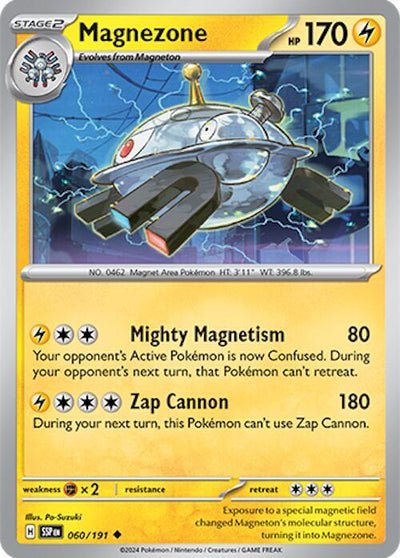 Magnezone Uncommon SV08: Surging Sparks 060/191 NM