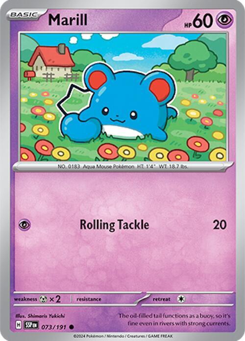 Marill Common SV08: Surging Sparks 073/191 NM