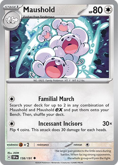 Maushold Uncommon SV08: Surging Sparks 158/191 NM