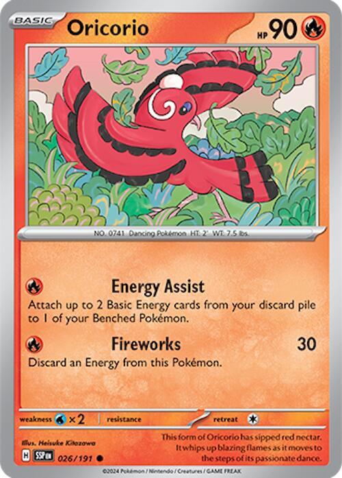 Oricorio - 026/191 Common SV08: Surging Sparks 026/191 NM