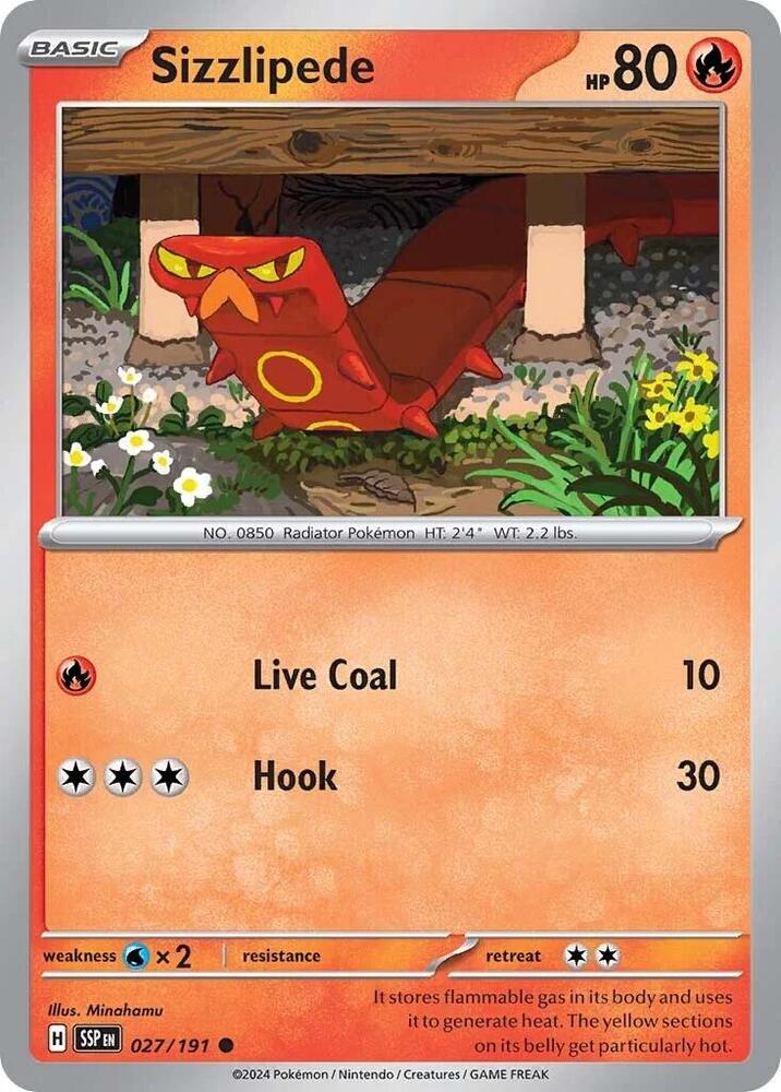 Sizzlipede Common SV08: Surging Sparks 027/191 NM