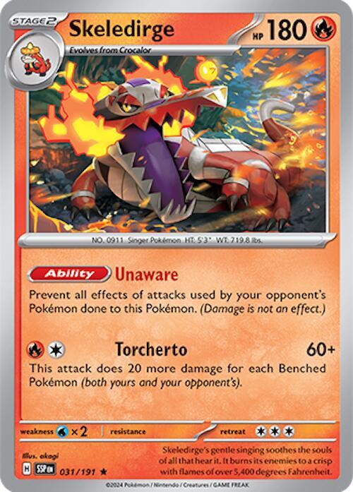 Skeledirge Rare SV08: Surging Sparks 031/191 NM