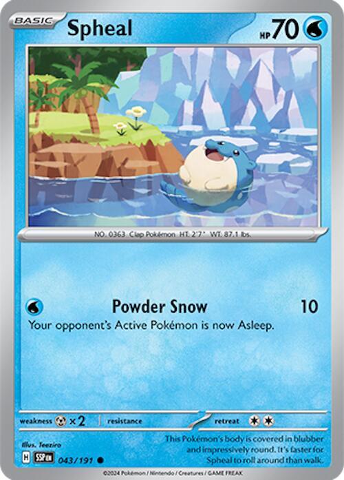 Spheal - 043/191 Common SV08: Surging Sparks 043/191 NM
