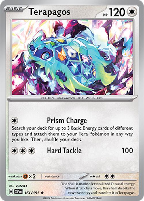 Terapagos Rare SV08: Surging Sparks 161/191 NM