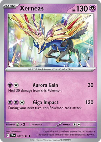 Xerneas Uncommon SV08: Surging Sparks 088/191 NM