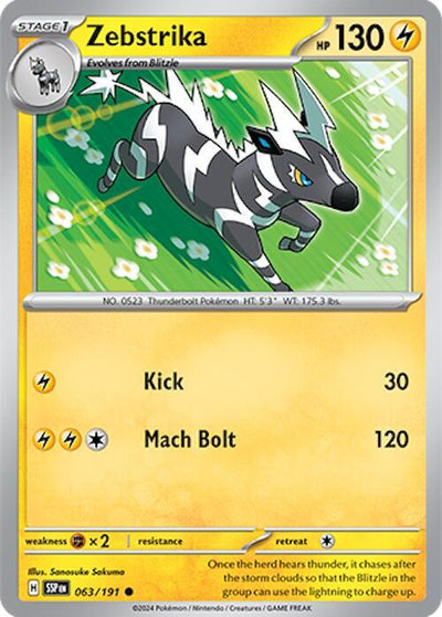 Zebstrika Common SV08: Surging Sparks 063/191 NM