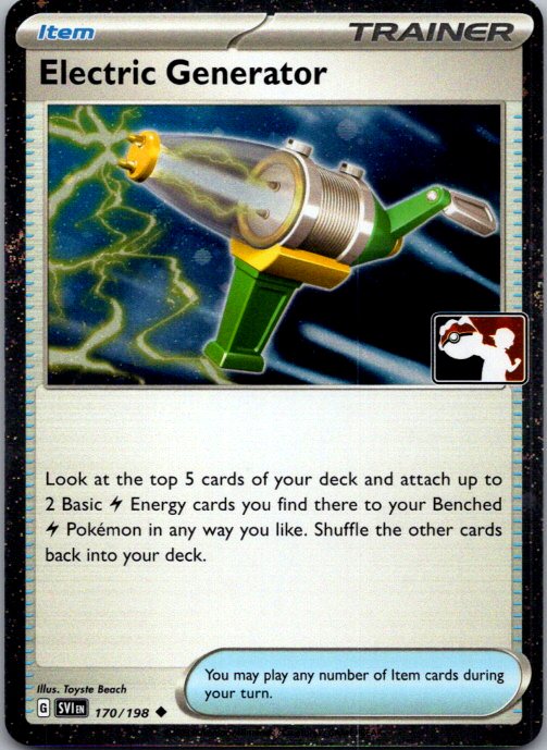 Electric Generator Uncommon Prize Pack Series Cards 170/198 NM