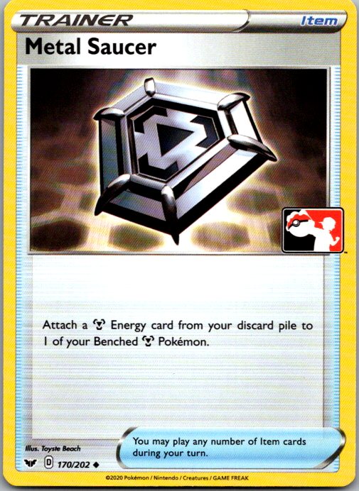 Metal Saucer Uncommon Prize Pack Series Cards 170/202 NM