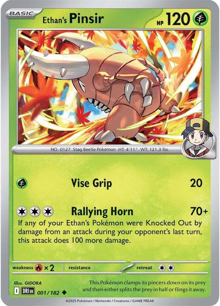 Ethan's Pinsir 001/182 Uncommon SV10: Destined Rivals NM