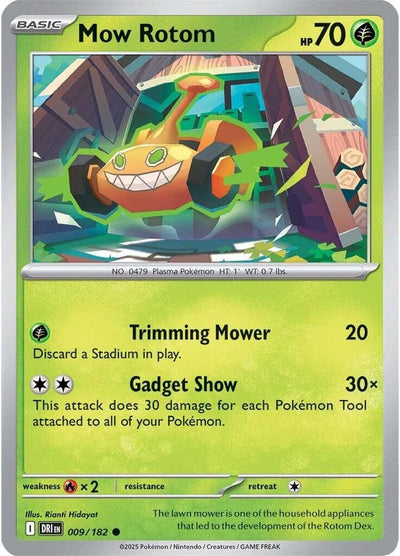 Mow Rotom 009/182 Common SV10: Destined Rivals NM