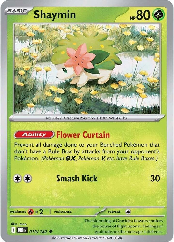 Shaymin - 010/182 010/182 Uncommon SV10: Destined Rivals NM