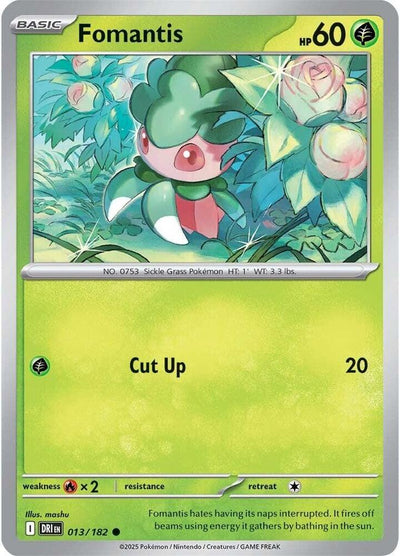 Fomantis 013/182 Common SV10: Destined Rivals NM