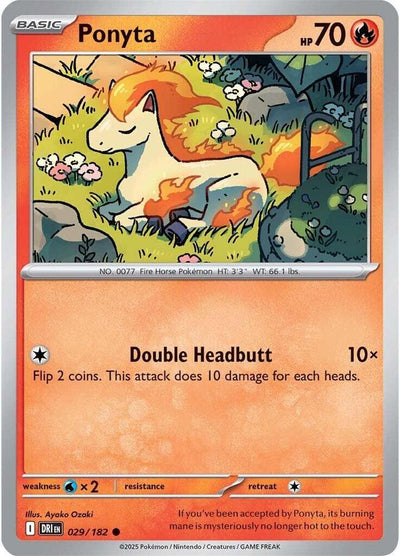 Ponyta 029/182 Common SV10: Destined Rivals NM