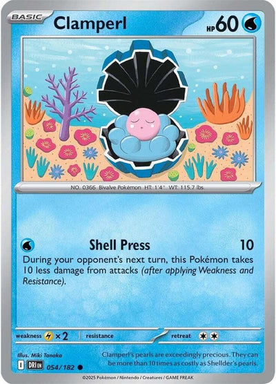 Clamperl - 054/182 054/182 Common SV10: Destined Rivals NM