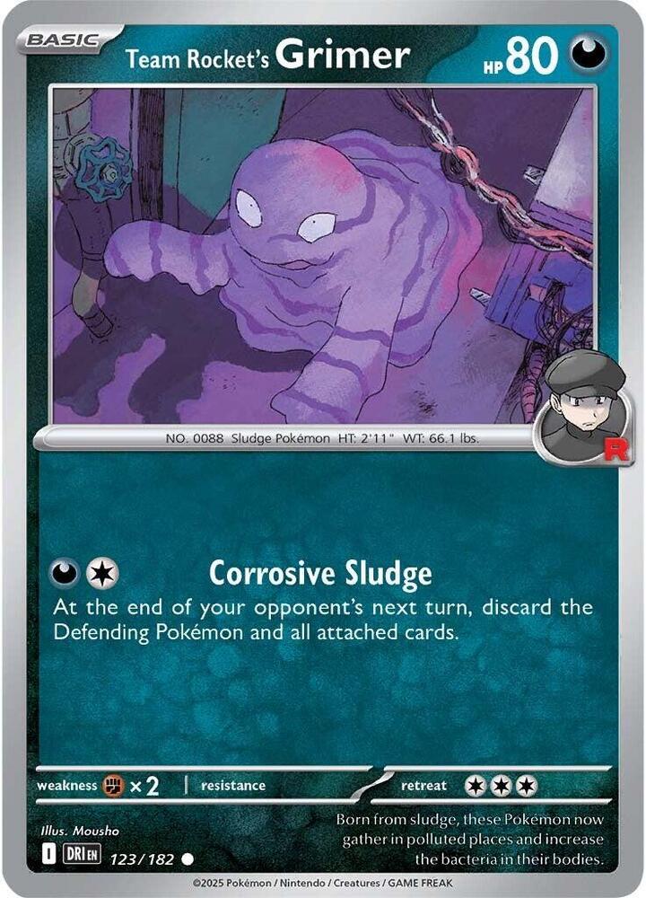Team Rocket's Grimer 123/182 Common SV10: Destined Rivals NM
