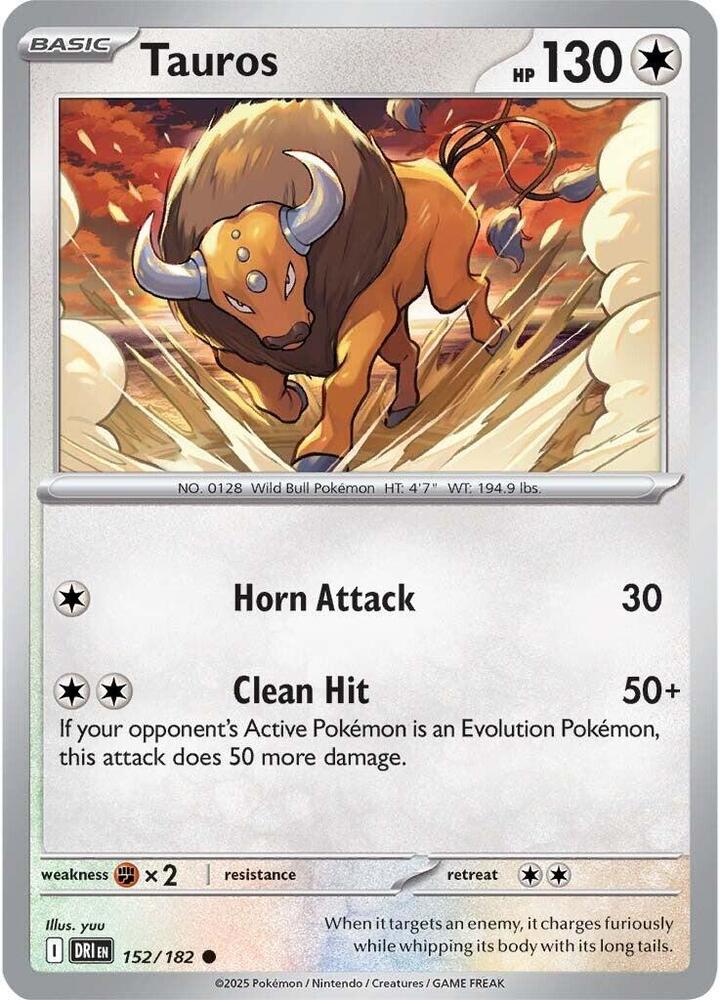 Tauros 152/182 Common SV10: Destined Rivals NM