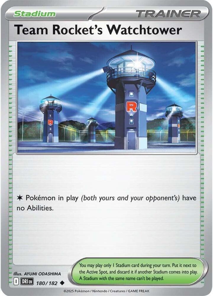 Team Rocket's Watchtower 180/182 Uncommon SV10: Destined Rivals NM